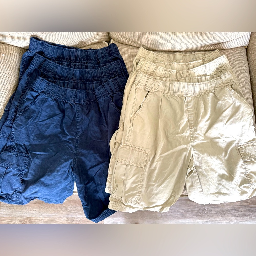 The Children’s Place Navy and Khaki Cargo Shorts Set PRELOVED